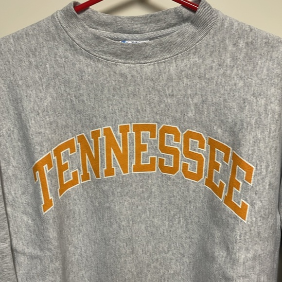 Champion Gray Sweatshirt with Orange Tennessee Logo - Picture 2 of 8